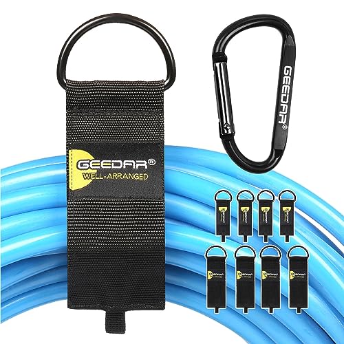 8 Packs Extension Cord Holder Organizer (60 LB Capacity) Garage Organization and Storage Cord Storage Straps for Hoses, Hopes Tool Organizers