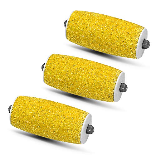 Refill Rollers for PediBunny Electric Foot File - Set of 3(Gold)