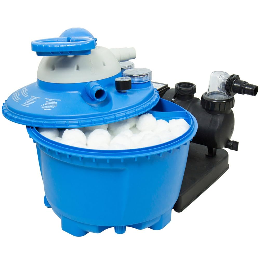 Bamberg Sfere Filtranti per Piscina, Sostituti della Sabbia per Filtri per Piscina, Sfere Filtranti Ecologiche, Media Filtrante con Sfere in Fibra(A)