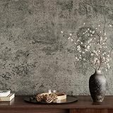 VaryPaper 15.7''x78.7'' Thick Weathered Concrete Wallpaper Peel and Stick Textured Cement Contact Paper Waterproof Self Adhesive Vinyl Concrete Wall Paper Roll for Bathroom Kitchen Countertops Table