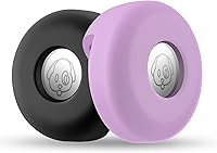 Vista 7 de Soporte de AirTag para collar de mascota, con funda de silicona, para collar de mascota de 0.8 a 1.2 pulgadas