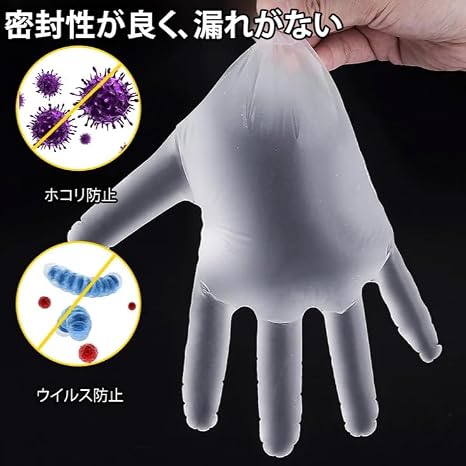 Amazon.co.jp: [ZebrApril] ニトリル手袋 使い捨て手袋 白 100枚/500枚