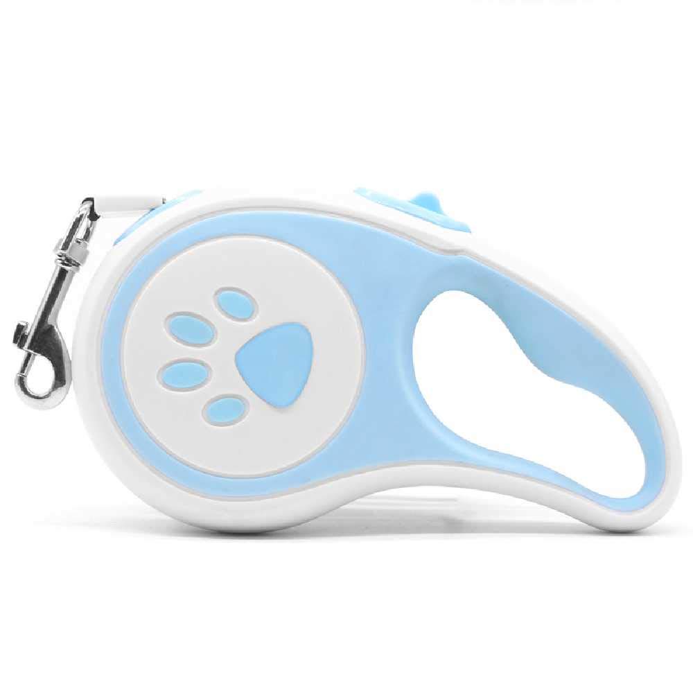 Corde de traction pour chien bleu de 5m pour balade sereine en ville