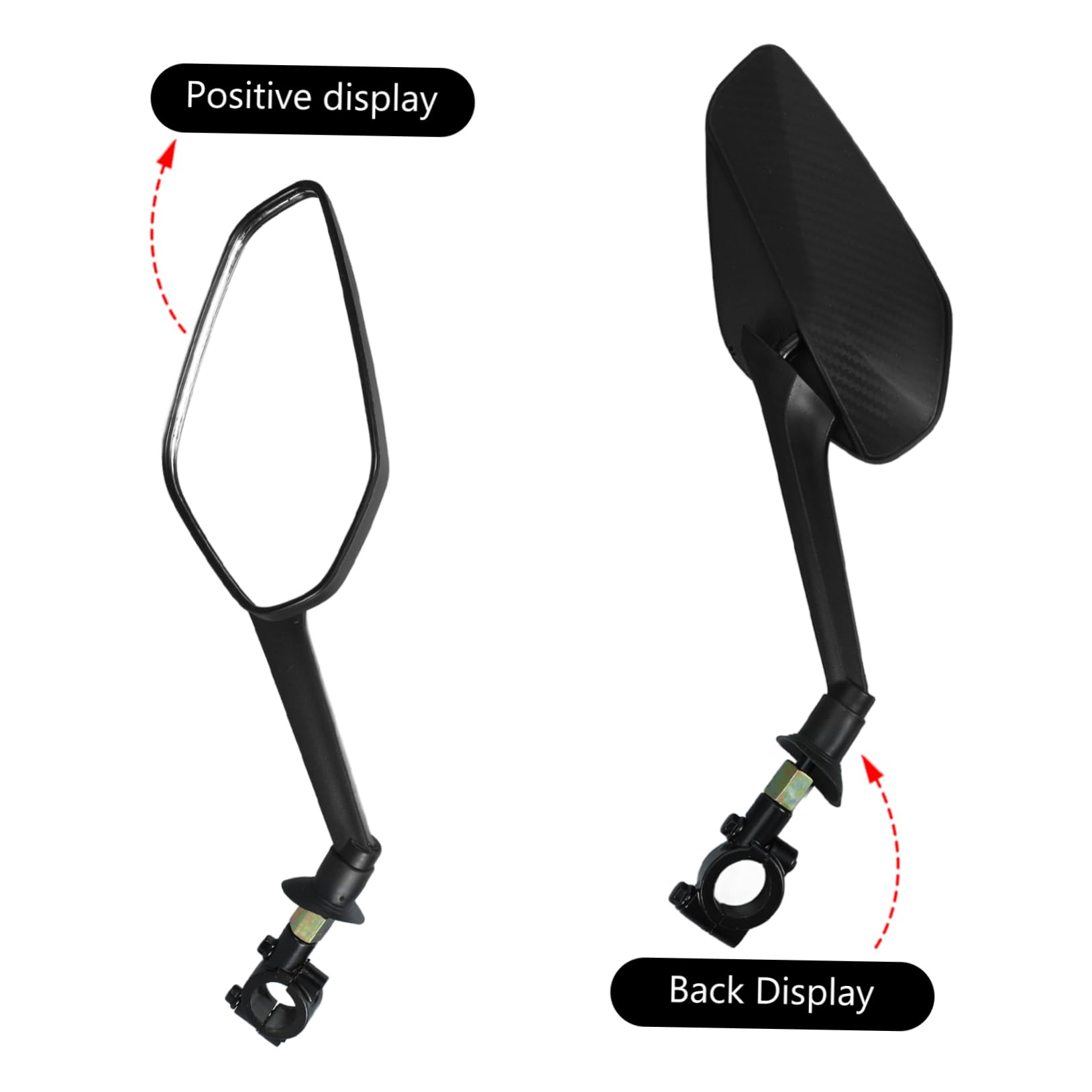 BESPORTBLE 3sets Specchietto Retrovisore Convesso Per Bicicletta Di Specchi Regolabili Per Manubrio Sicurezza e Ampio Campo Visivo Per Mountain Bike e Bici Da Strada