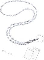 Vista 58 de Cordón para mujer, cordones con cuentas para tarjetas de identificación, soporte para profesores, llavero y correa para collar para mujeres y niñas