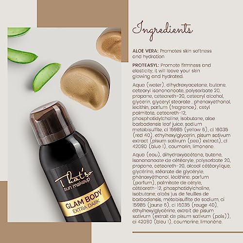 That'So That'so Glam Body Mousse Extra Dark 150 ml - Intensive Self Tanning for the Body - Natural Bronzing Lasting Tan - 150 ml - Image 2