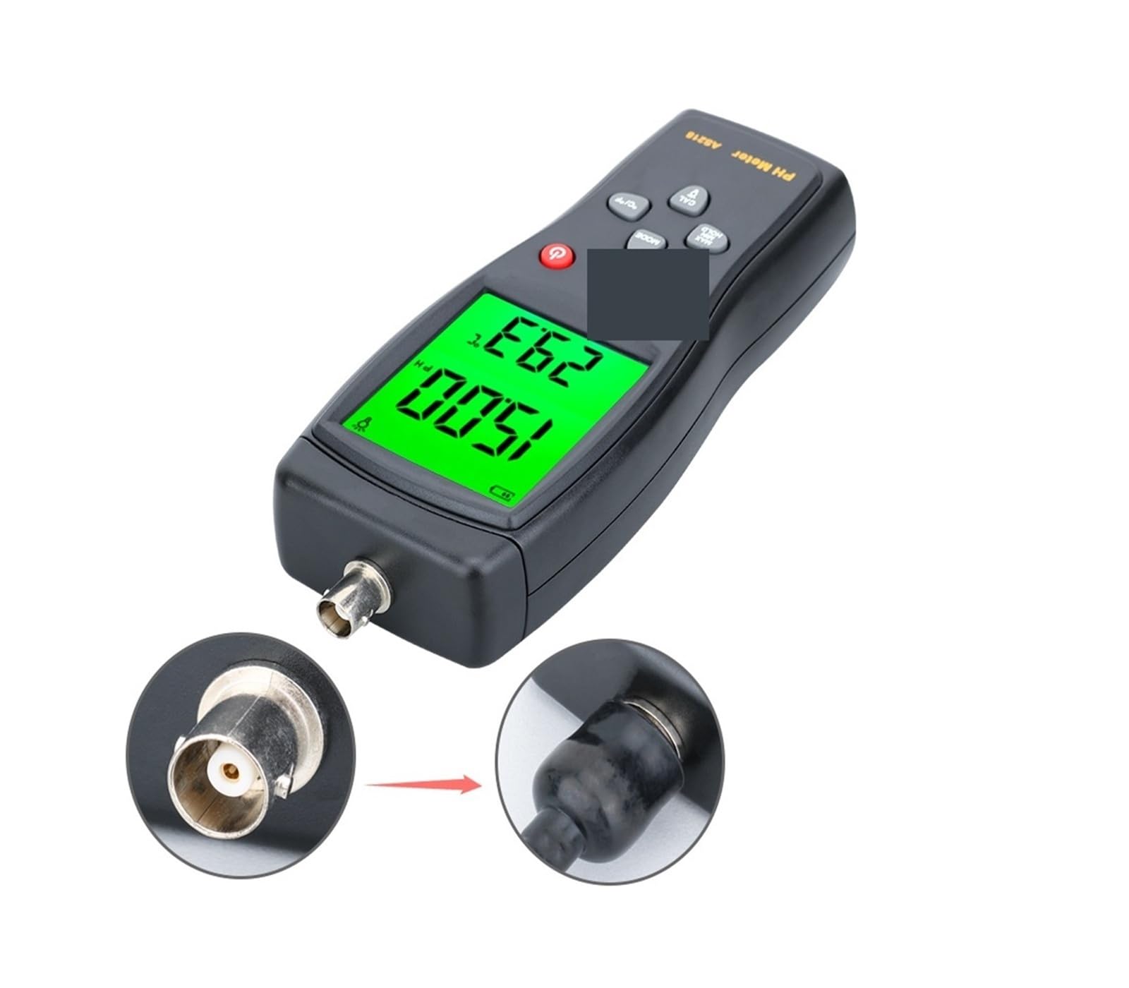 Feuchtigkeitsmesser, Digitales PH-Meter, Bereich 0,00 ~ 14, pH, Boden-PH-Tester, Aquarium-Poolwasser, Flüssigkeits-PH-Säuremessgerät, LCD-, AS218 für Garten, Bauernhof