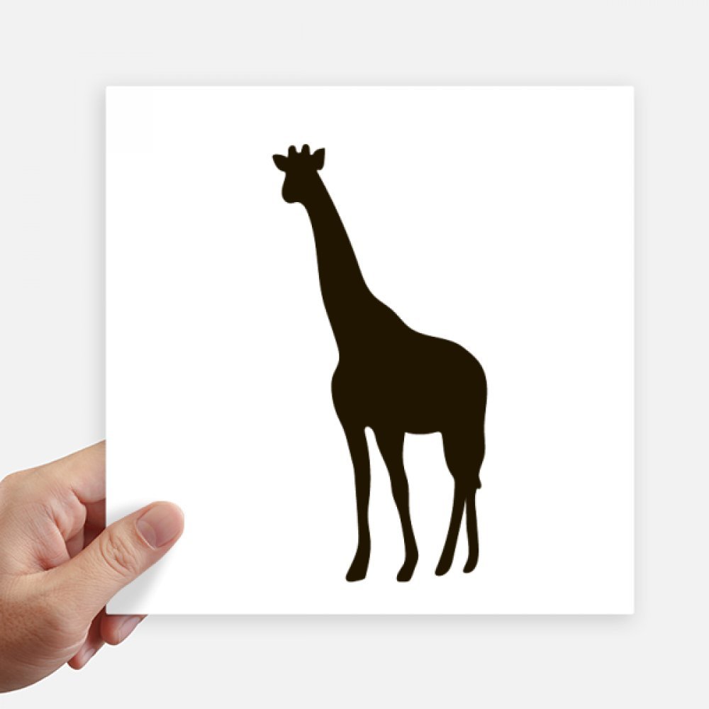 Sticker girafe noire 20cm idéal pour décorer la chambre, la moto ou une valise rigide