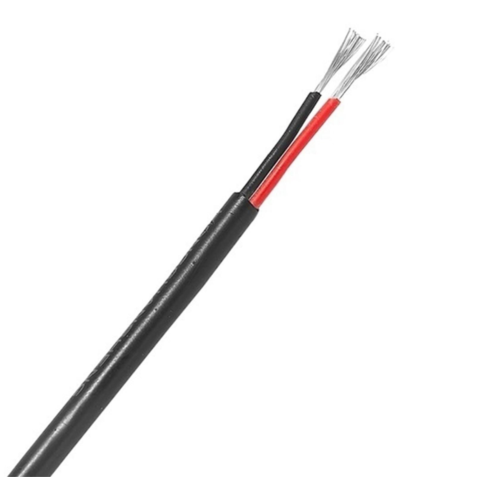 Cable de audio electrónico de 2 pines UL2464 de 20 metros con revestimiento de PVC resistente al calor for lámparas de bicicleta y aplicaciones eléctricas Conectores(16AWG)