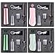 KADS Nail Cordless Airbrush Nail Spray Gun with Air Compressor, Portable Cordless Auto Airbrush Gun Kit, Rechargeable Handheld Airbrush Set (Pink)