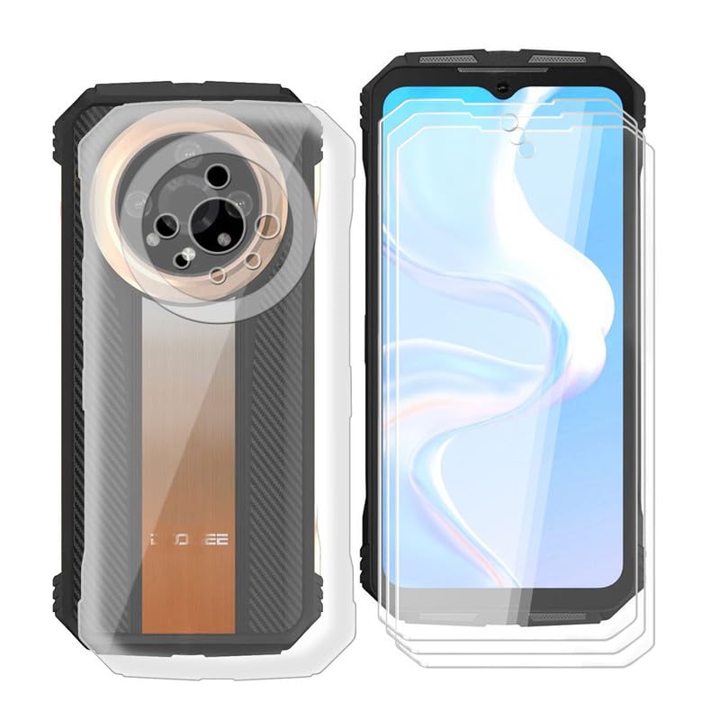 Cover + Pellicola Vetro Temperato Per Doogee V31GT – Custodia TPU Morbida Con Anello Girevole 360° E Supporto Magnetico - 2