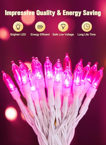 Image of Brightown 8ft 20LED Battery Operated Christmas String Lights with Timer | Warm White Mini Christmas Tree Lights for Indoor Outdoor Bedroom Wedding Party Holiday Xmas Decoration