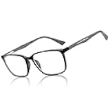 BLUEMOKY Blue Light Reading Glasses for Men，Sport Square Frame Readers, Anti Glare Computer Glasses