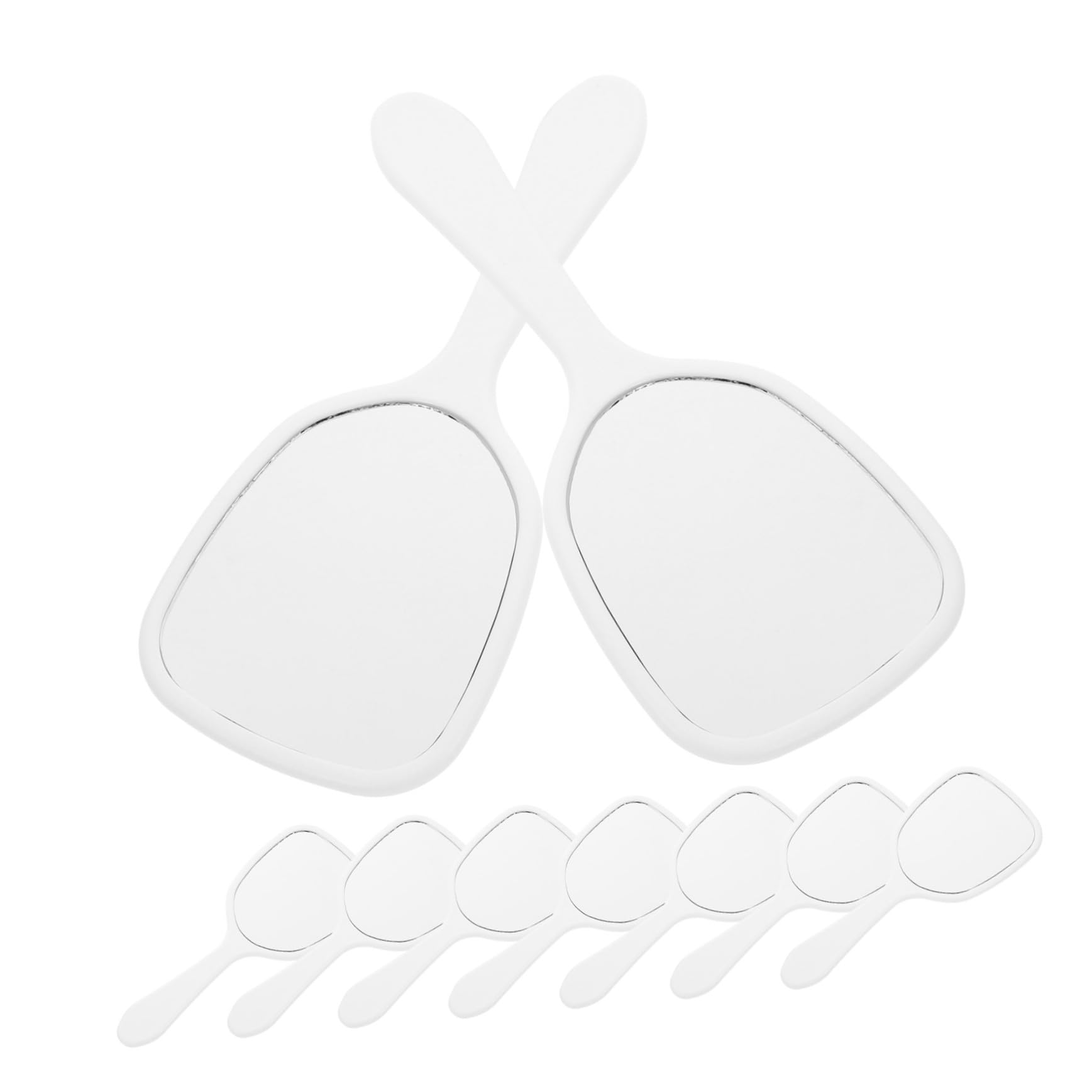WOONEKY 16 Stück Tragbarer Kosmetik Handspiegel Kompakt und Leicht Hochauflösend für Reisen und Zuhause für Frauen