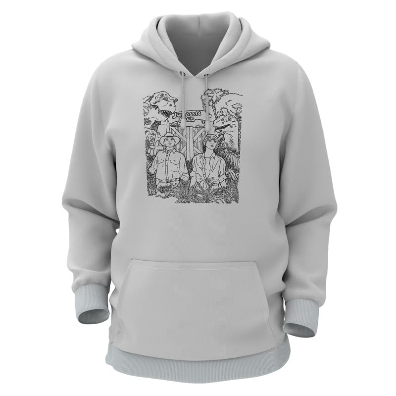 Cotton Hoodie for Men & Women | 350 GSM 100% Pure Cotton Outfit |Graphic Printed Casual Wear |Jurassic-Park-4|-picture-37