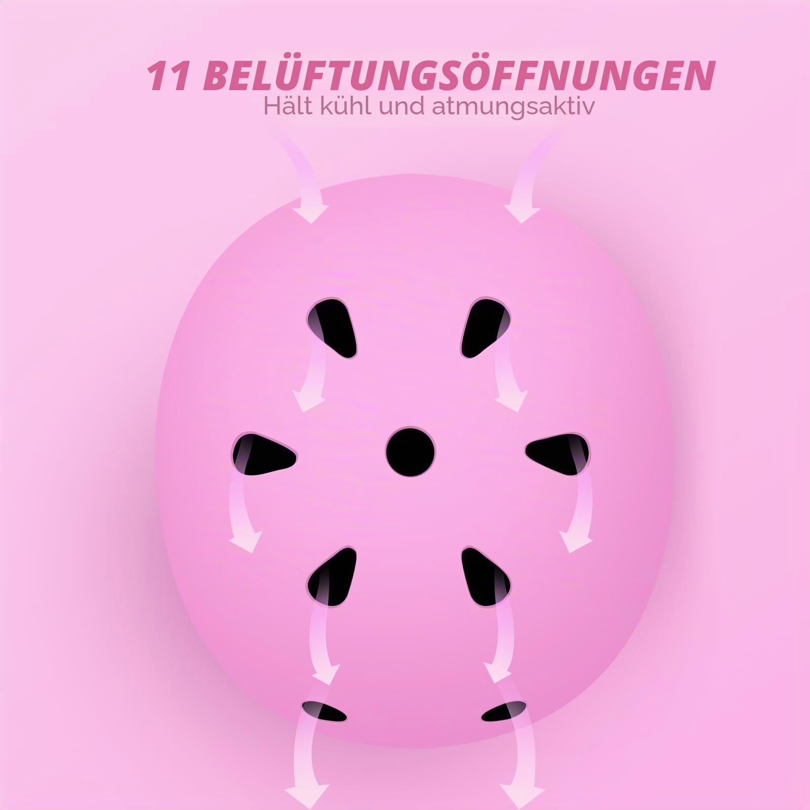 Kinder-Fahrradhelm und -polster, Set für 3–13 Jahre alte Jungen und Mädchen, Kleinkind-Helm-Schutzausrüstung, verstellbare Sicherheit, Kinderhelm, Ellenbogen-Knieschoner, Set für Roller,