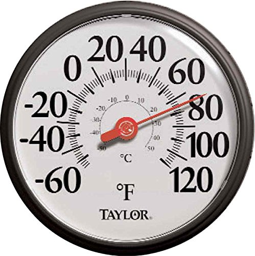 Taylor Precision Products Big and Bold Dial Thermometer 13.25-Inch, Black,4 Pack
