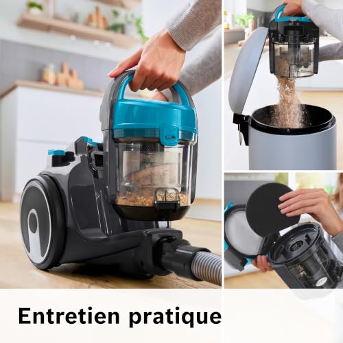 Bosch BGS05X240 Série 2 - Aspirateur traîneau sans sac, rayon 9 m
