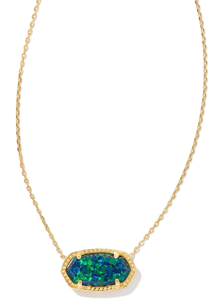 Gold Kendra Scott Elisa Pendant Necklace