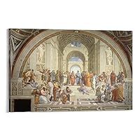 ラファエロ サンティ アテネの学堂 アートポスターRaffaello Santi Amazon.co.jp: Raphaelラファエロ・サンティ絵画（アテナイの