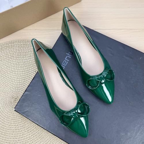 Stunner Ballet Flats for Women Comfortable Pointed Toe Bowknot Flats Fashion Dress Shoes for Casual Work Office Party2