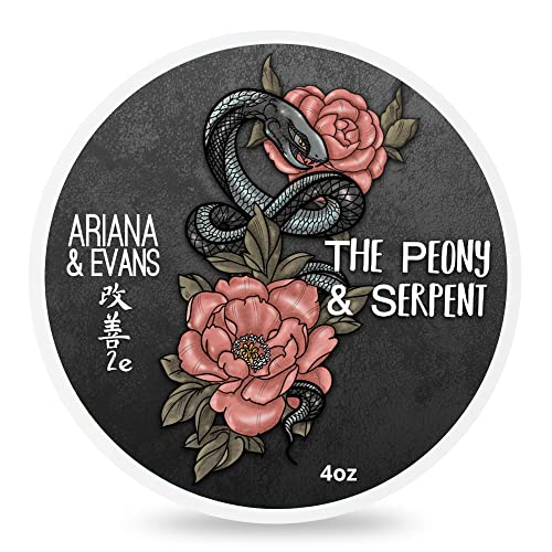 Ariana e Evans sapone da barba The Serpent e Peony...
