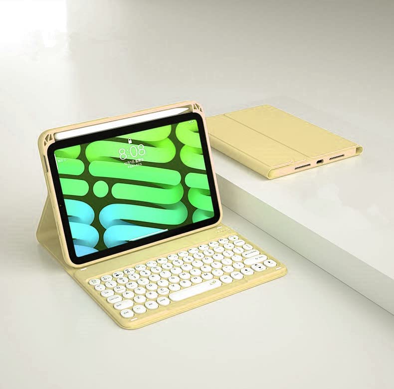 Funda teclado iPad Pro 11 para estudiar y trabajar en movilidad diseño amarillo 5