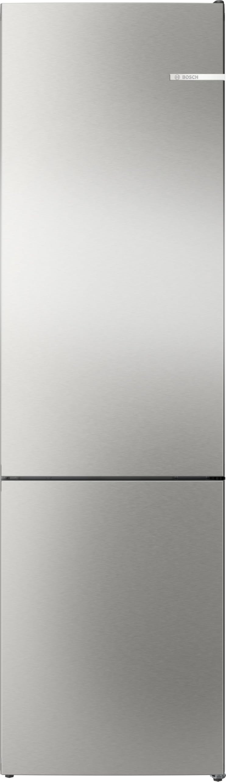 Bosch Lodówko-zamrażarka 203 x 60 cm, seria 4, KGN392I1F, 260 l i zamrażanie 103 l, całkowicie No Frost, dłuższa świeżość dzięki VitaFresh XXL, bardzo cicha, szczotkowana stal z ochroną przed