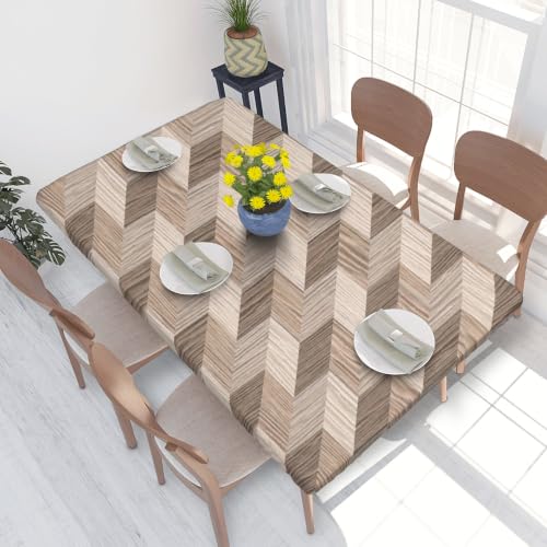 Nappe extensible résistante à l'huile et lavable motif losanges