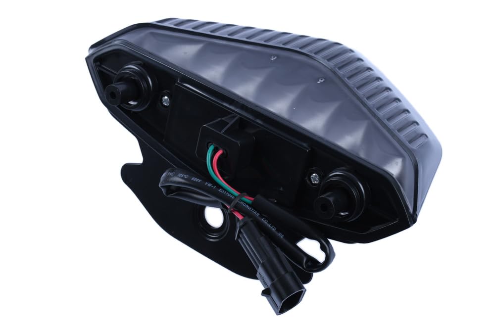 aVDB-moto Fanale Posteriore, Luce Stop LED compatibile con DUCATI HYPERMOTARD 1100, S 2008-2009 (Fumè)