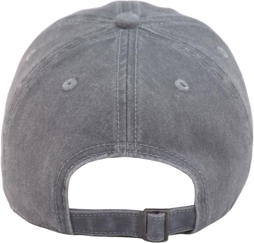 Image of Vintage Washed Cotton Baseball Caps Men Women Adjustable Unstructured Low Profile Dad Hat
