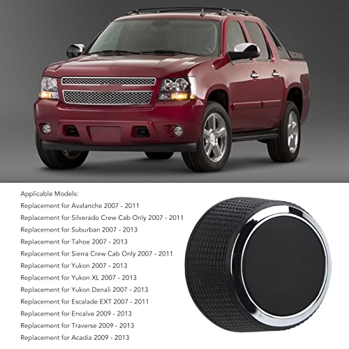 2 Pcs Rear Radio Volume Control Knob 22912547 Replacement for Suburban 2007 ‑ 2013,Console Parts - Image 2