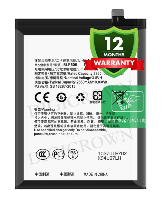 Image of Original BLP609 Battery Compatible for Oppo F1 Plus (X9009) | R9 (R9m, R9tm) - (2850mAh) - 1 Year Warranty DF7