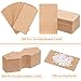 Earring Cards for Display, Anezus 200 Pack Earring Packaging Holder Cards with Necklace Display Cards and 200 Earring Backs for Earrings Necklace Jewelry Display, Kraft Color, 3.5x2 Inches
