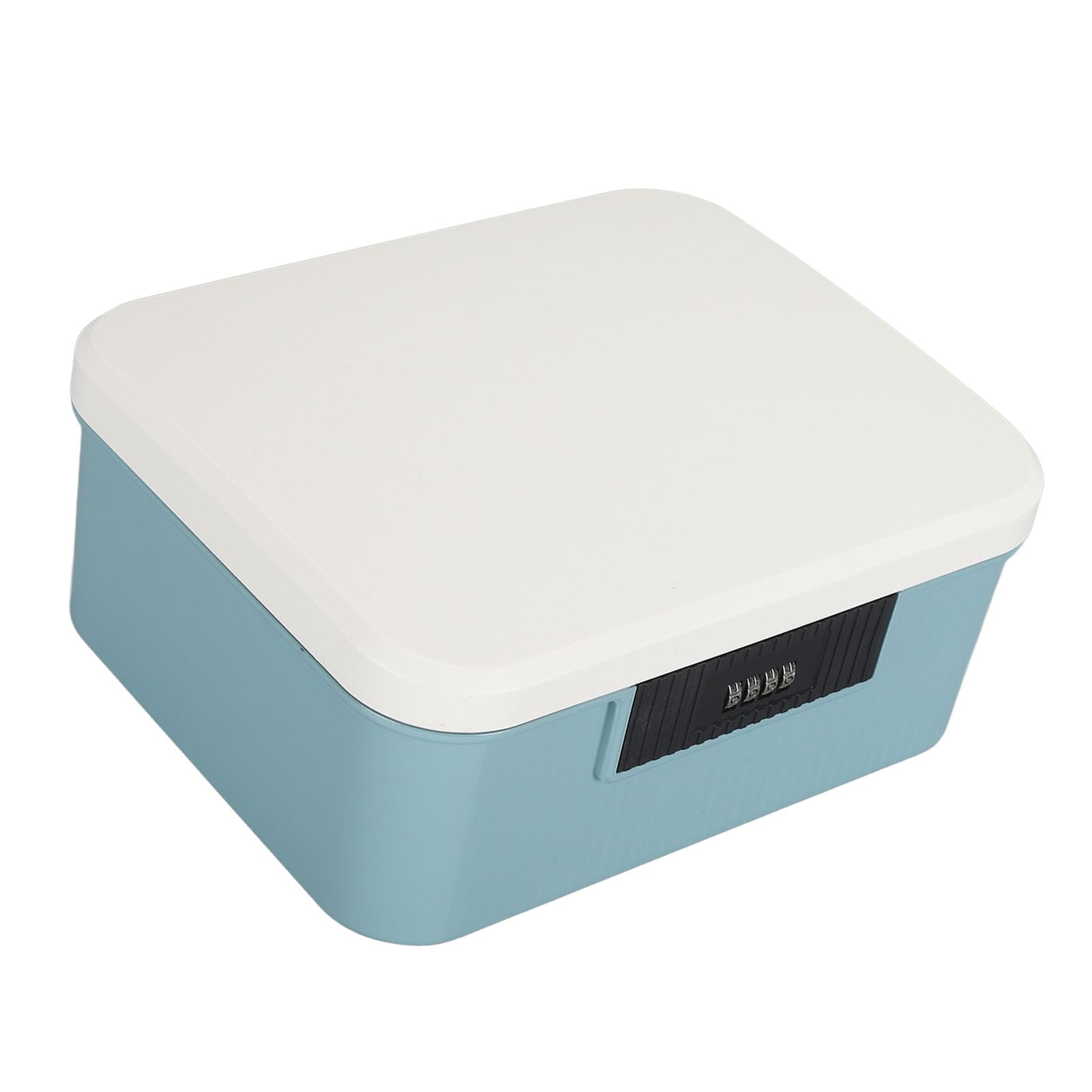Ejoyous Scatola Portaoggetti con Serratura da 9 Litri, Materiale ABS, Organizer per Documenti Protetto da Password, Design Spazioso e Suddiviso per l'archiviazione di File in Ufficio a Casa (BLUE)