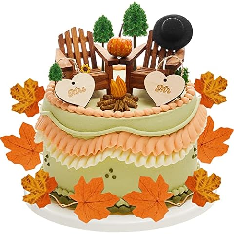 Qunclay 27-Piece Adirondack Mini Wedding Cake Topper Set Cover