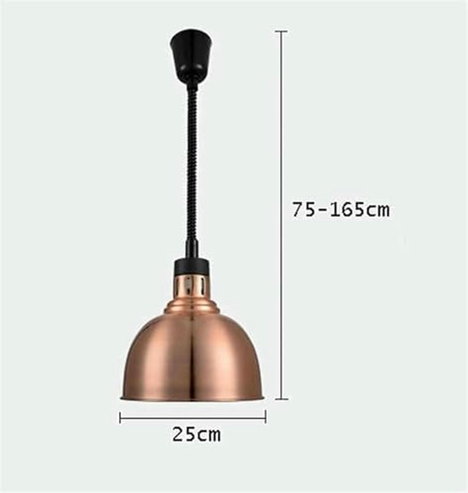 Lampada riscaldante per Alimenti 4 Pezzi, lampade riscaldanti Professionali, Attrezzatura per la conservazione degli Alimenti, scaldavivande con Lampadina, Lampada Isolante per Alimenti~/