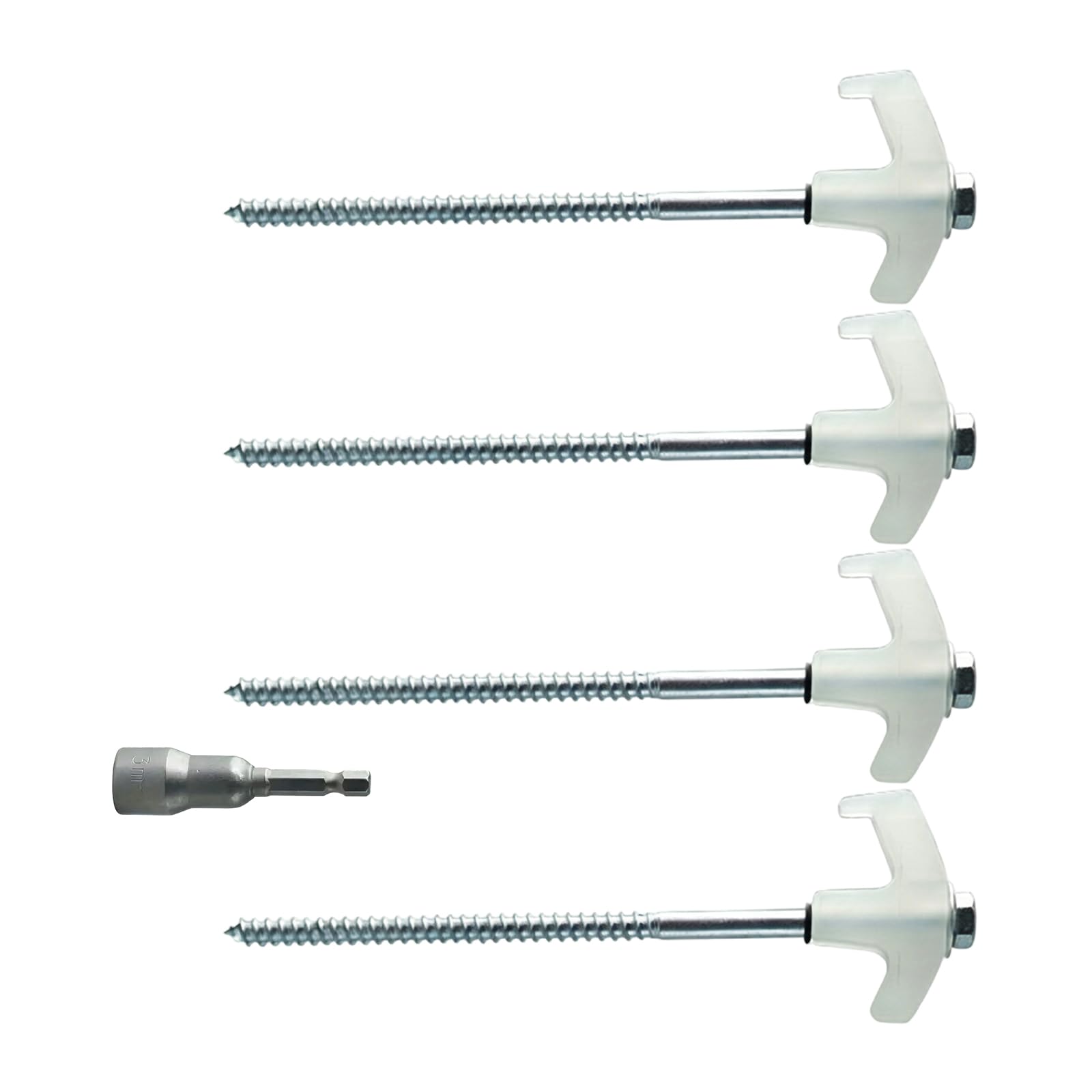 QIAOLIDA Carbon Steel Outdoor Tent Stake Heavy Duty Tent Peg for Canopies, Campings, Hikings, Beach Ground Nails