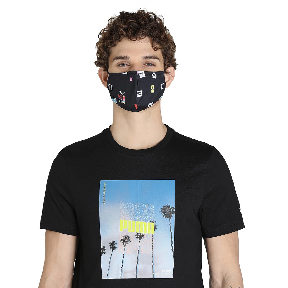 Puma Unisex-Adult Brand Love Face Mask, Black-Brand Love Graphic, L (5431701)-picture-10