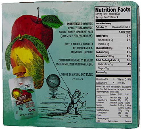 Trader Joe's Organic Apple Mango Fruit Sauce Crushers - image 2