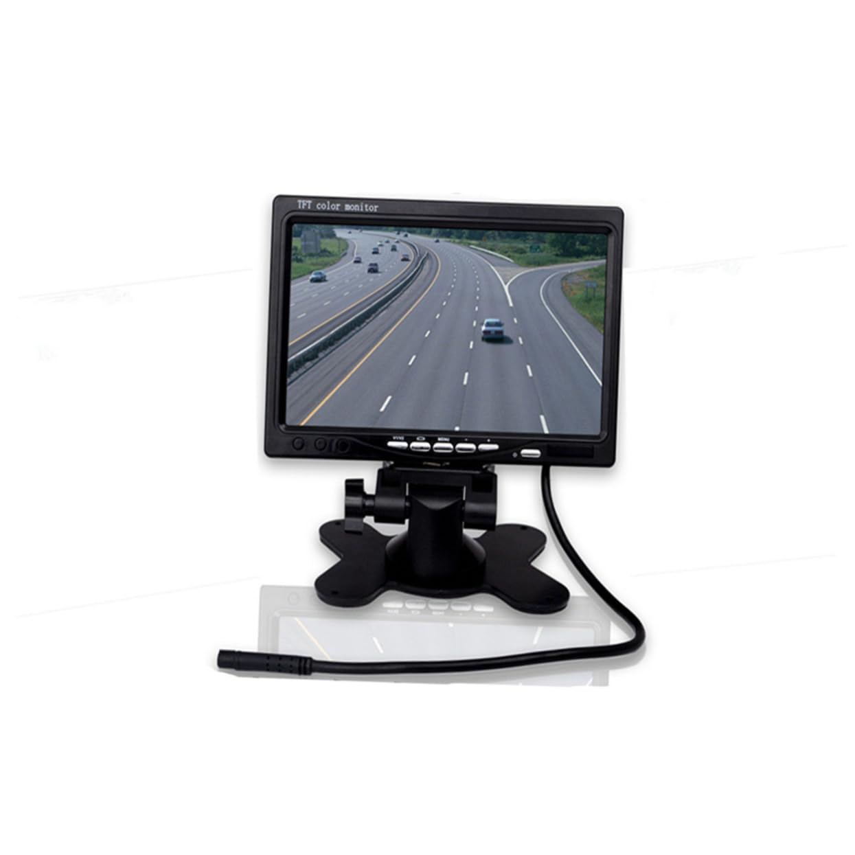 Ciieeo Car Headrest Monitor with Video Input Tft LCD Display Ir Remote Control Auto Start for Rearview Camera Easy Installation for Vehicles