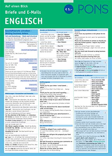 PONS Briefe&E-Mails Englisch auf einen Blick (PONS Auf einen Blick) PONS Briefe&E-Mails Englisch auf einen Blick (PONS Auf einen Blick)