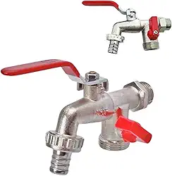 Torneira Registro Saída Dupla Maquina Lavar Roupa Louça 1/2 x 3/4