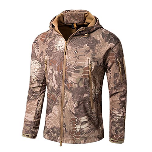 Veste softshell de chasse désert python m imperméable noga