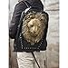 Berchirly Men Pu Leather Lion Head Backpack Women Fashion Casual Travel Hiking Daypack Laptop Bag Backpacks