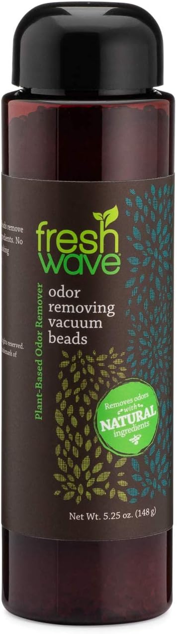Fresh Wave Vacuum Odor Eliminating & Deodorizer Beads, 5.25 oz. | Safer Odor Relief | Natural Plant-Based Odor Eliminator | Odor…