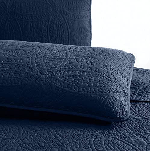 La Mejor Recopilación de Fundas de almohadas favoritos de las personas. 43 Yamel Hogar; Set DE 3 Fundas Supreme Collection - Hipoalergenicas para Almohada o Cojín de Tamaño Estandar. Marino