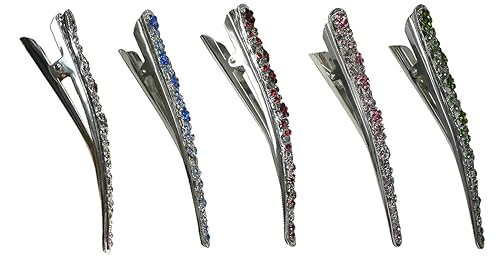 Miniatura 2 de NM110-2-6d1 - Juego de 6 pinzas de metal resistentes para el cabello para mujeres y niñas