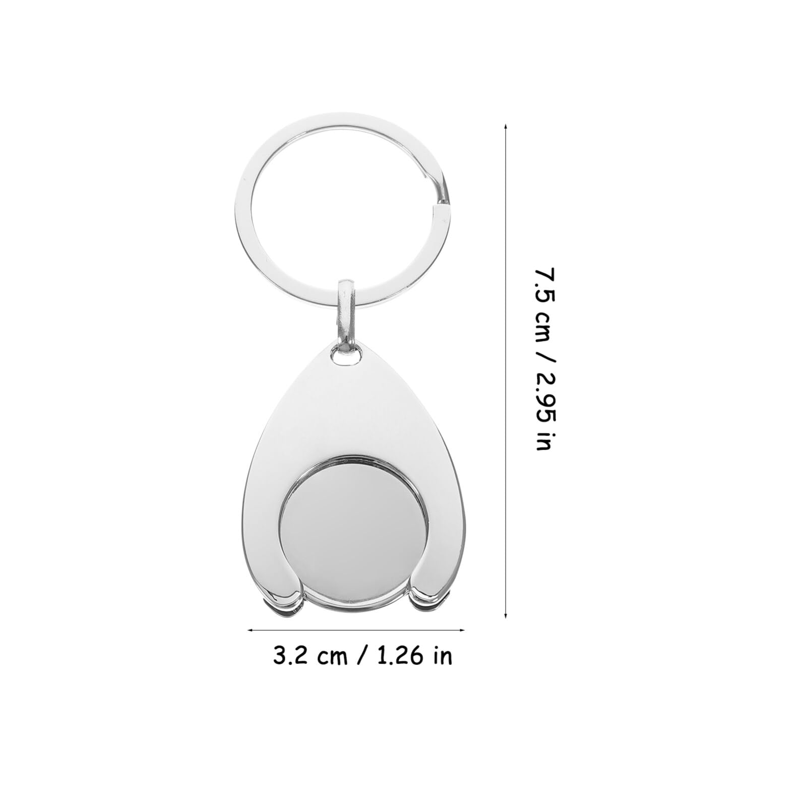 Sleutelhanger met winkelwagenmunt - Button Promotion Sleutelhanger met winkelwagenmunt - Button Promotion
