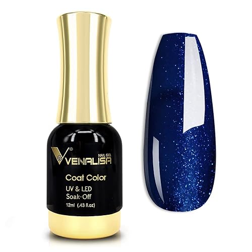 VENALISA - Esmalte de uñas en gel, 0.4onzas fluidas (12 ml) color púrpura vórtice, gel semipermanente, para manicura en casa de arte en uñas, estilo